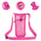Water Bottle Holder Water Bottle Carrier With Adjustable Shoulder Strap Beach Bottle Bag Water Bottle Sling Dog Water Bottle Sleeve For Sports Gym Hiking Camping Walking