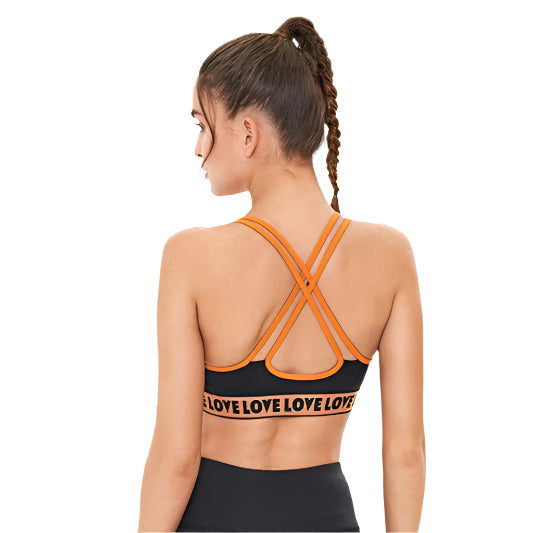 Women’s Printed Sports Bra – Stretch Fit, Shockproof Design