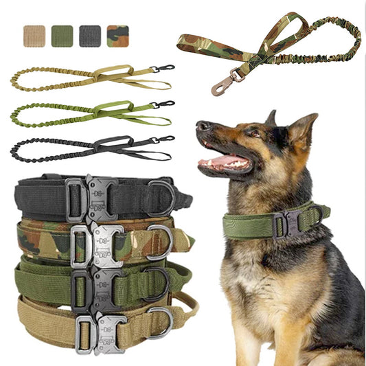 Zaynef Tactical Dog Collar And Leash Set